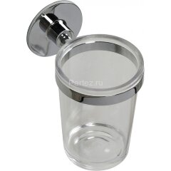 Подстаканник одинарный Fixsen Round, пластик, хром (FX-92106)