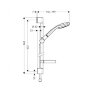 27775000 Croma 100 Душевой набор Croma 100 Multi/Unica’C 0,65 м, ½’