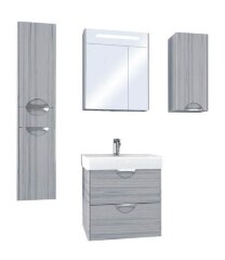 Зеркало-шкаф AQUATON СИЛЬВА 60с подсветкой, Дуб Фьорд (1A216202SIW60)