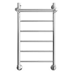 Полотенцесушитель водяной ДВИН FJ 80/40 с полкой 1"-1/2" К3 полированный (4627152138069)