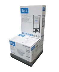 Roca Dama Senso ПЭК: подвесной унитаз, сиденье микролифт, инсталляция, кнопка смыва