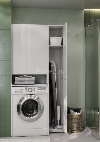 Пенал напольный AQUATON ЛОНДРИ 31 белый глянец (1A260603LH010)