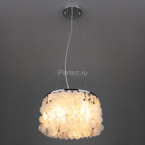 Подвесная люстра Eurosvet 60005/3 хром / перламутр