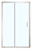 Душевая дверь Azario MILTON раздвижная 140х200, толщина полотна 6мм универсальная, цвет профиля серебро