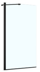 Шторка для ванны Azario Merrit 80х140 цвет профиля черный (AZ-NF6310-1 800 BLACK)