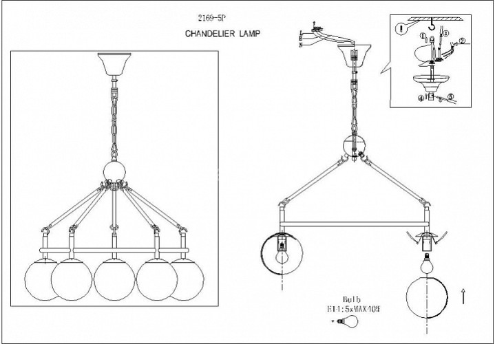 Подвесная люстра F-Promo 2169-5P