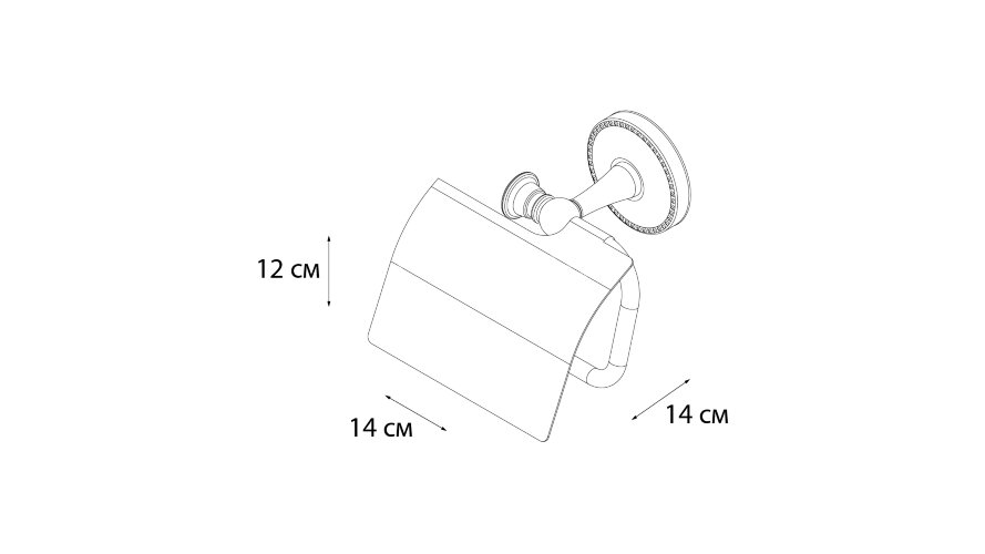 Держатель туалетной бумаги Fixsen ADELE с крышкой, хром (FX-55010 )