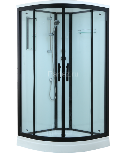 Timo Standart T-6609 Black душевая кабина (90*90*220), шт