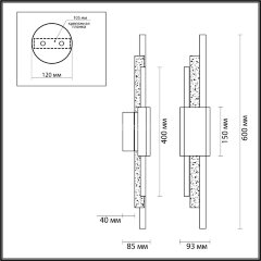 Настенный светильник Odeon Light 4360/10WL
