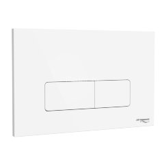 Кнопка смыва IDROSPANIA Andrea двойная, белая матовая (30356)