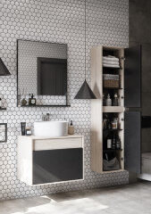 Тумба под раковину AQUATON Лофт Урбан 65 1A254001LQX60 дуб орегон/серый графит (1A254001LQX60)