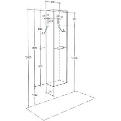 Пенал подвесной AQUATON Оливия 40 подвесной Бежевый/Дуб веллингтон (1A254603OLVG0)