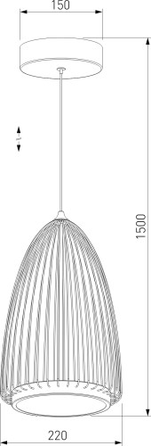 Подвесной светильник Eurosvet 40009/1 LED черный