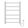 Полотенцесушитель электрический AZARIO PARMA 400/600 6 секций, диммер справа, белый (AZ10846W)