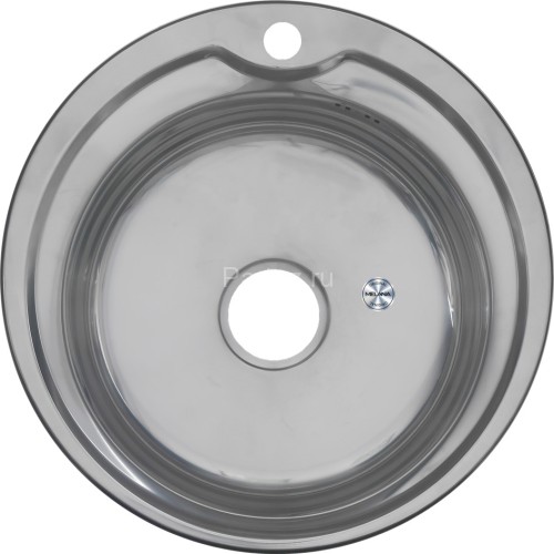 Мойка 510 MELANA 0,6/170 в ИУ врезная круглая с сифоном (018 ti *12)