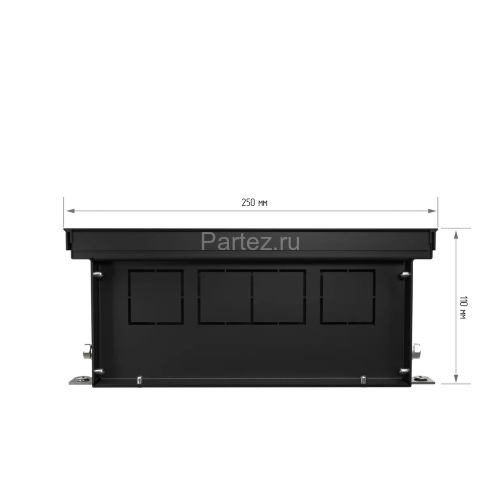 Конвектор внутрипольный Royal Thermo ATRIUM-110/250/1600-DG-U-BL