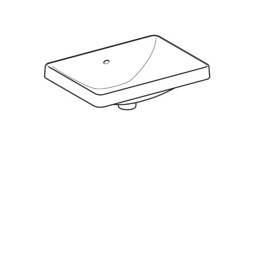 Раковина Geberit VariForm, 55х40 см, белая (500.736.01.2)