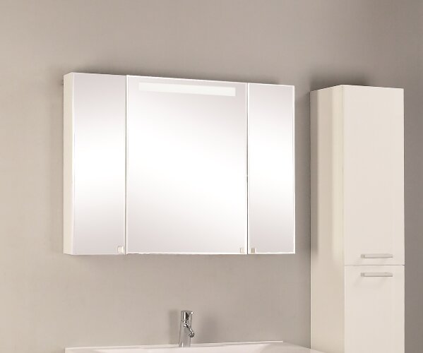 Зеркало-шкаф AQUATON Мадрид 100 с подсветкой, белое (1A111602MA010)