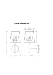 Бра Arte Lamp A2589AP-1SS