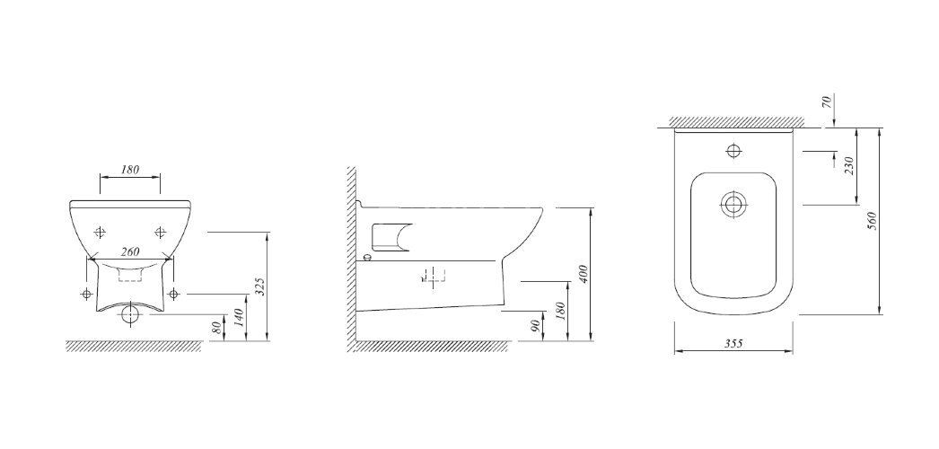 Биде подвесное Kale BABEL (310200900005)