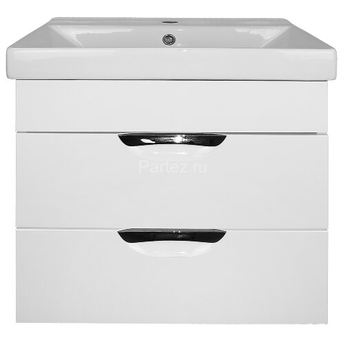 Комплект тумба Стиль- 60/2 "Соло" 600х580х480 подвесная, с раковиной Tempo 60, с доводчиками (CS0009