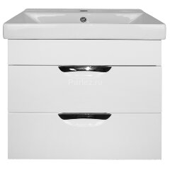 Комплект тумба Стиль- 60/2 "Соло" 600х580х480 подвесная, с раковиной Tempo 60, с доводчиками (CS0009