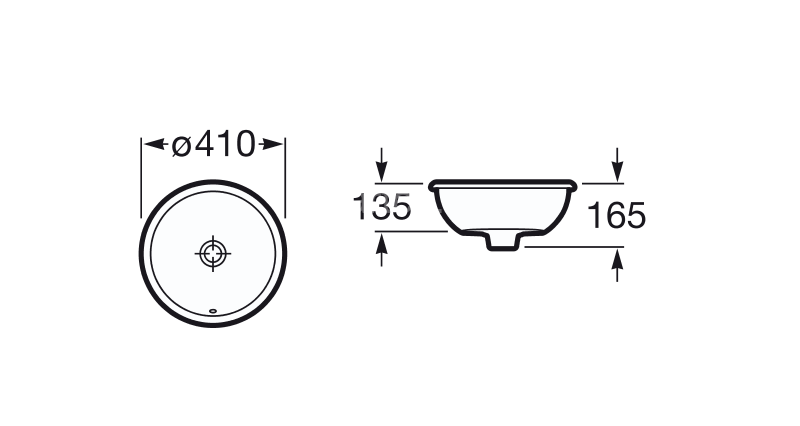 Раковина Roca FORO 410х180 мм., белая (7.3278.8.400.0)
