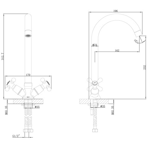 Смеситель Lemark Promotion LM6045C для кухни