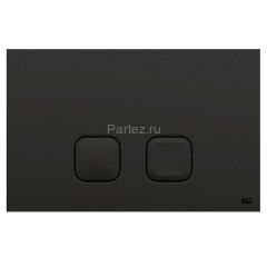 Кнопка смыва OLI PLAIN механаническая, двойная , пластик, черная (CG26000070829)