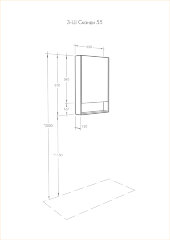 Зеркало-шкаф AQUATON Сканди 55 дуб верона (1A252102SDB20)