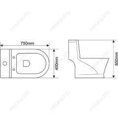 Унитаз-моноблок MELANA MLN-2014