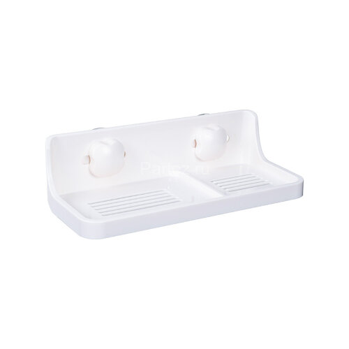 Полочка прямоугольная Fixsen Grampus одноэтажная, белая (GR-3309)