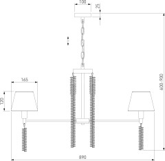 Подвесная люстра Eurosvet 60148/7 матовое золото