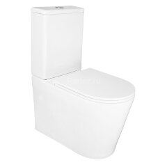 Унитаз-компакт Azario Conto 360х630х820 напольный, безободковый, слив &quot;Торнадо&quot;, с быстросъемным сид