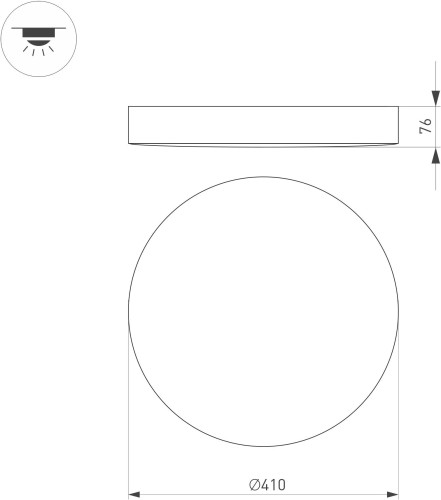 Потолочный светильник Arlight 041108