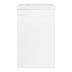 Комплект тумба подвесная Loranto Алина - 40 400х220х730 с раковиной Миранда 40 левая, белый (CS00087