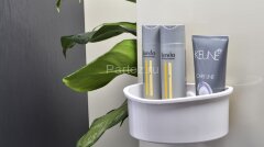 Полочка овальная Fixsen Grampus одноэтажная, пластик, белая (GR-7325)