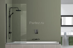 Шторка для ванны Azario Merrit 80х140 цвет профиля черный (AZ-NF6211-1 800 BLACK)