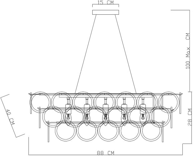 Подвесная люстра Divinare 7566/01 SP-13