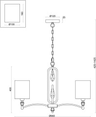 Подвесная люстра Freya FR1007PL-05BS