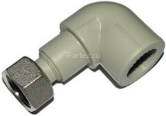 Угол с накидной гайкой PPR 20х1/2&quot; Ekoplastik