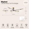 Потолочная люстра Maytoni MOD048CL-06G