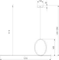 Подвесной светильник Eurosvet 90266/1 золото