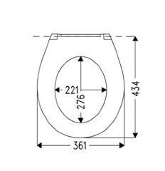 Крышка-сиденье для унитаза Haro Малибу стальное двухпозиционное крепление, белое (530750/531822)