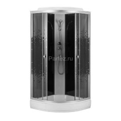 Душевая кабина Loranto 80x80x215 поддон 13 см, 4 мм прозрачное стекло с рисунком "мозайка" (CS-800-13ТМ/М)