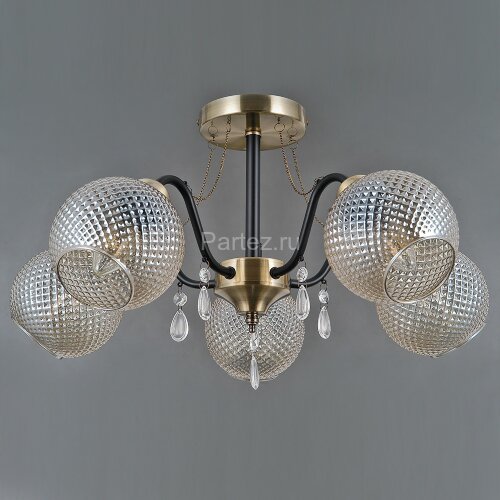 Потолочная люстра ILLUMICO IL0432-5CSQ-29 AB BK