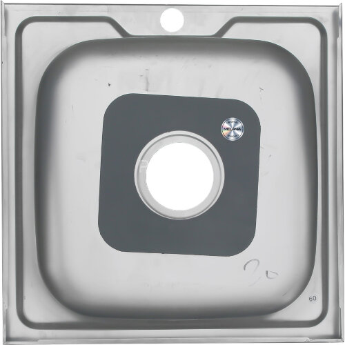 Мойка 5050 MELANA 0,8/180 накладная квадратная с сифоном (003 t *12)