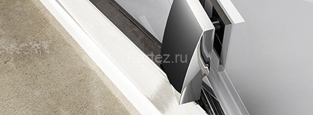 Душевая дверь Ravak Pivot распашная 110х190, толщина полотна 6мм универсальная, цвет профиля сатин