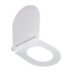 2197S сиденье для унитаза дюропласт с микролифтом, белое MELANA