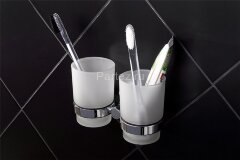 Подстаканник Fixsen Europa двойной, хром (FX-21807)